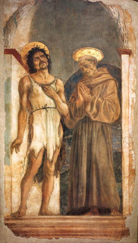 DOMENICO VENEZIANO St John the Baptist and St Francis sdn France oil painting art